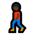 🚶🏿‍♂️ man walking: dark skin tone display on Windows